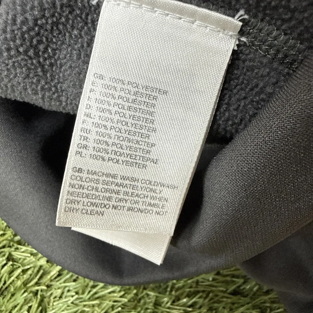THE NORTH FACE Mens Sun Rise Full Zip Jacket Size Large Gray/Orange Hood Fleece